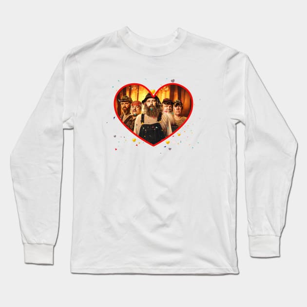 Mountain  Monsters Valentine Long Sleeve T-Shirt by asheribtllo